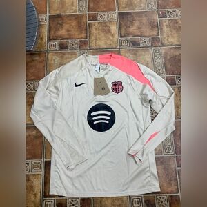 Nike Barcelona 2025/26 Long Sleeve Quarter Zip Training Jacket Size M